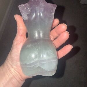 goddess body purple and green fluorite over 2lbs